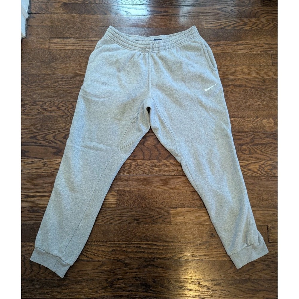 Nike Blue Tag Grey Jogger Sweatpants‎ Size Large Adult Unisex Swoosh Athleisure